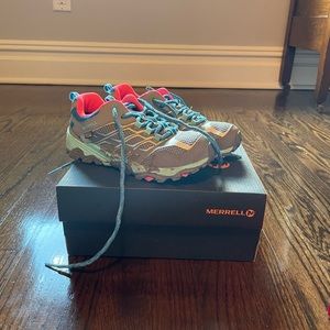 Merrell hiking shoes and grippers